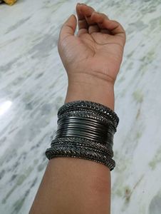 Brand New Oxidised Jhumka Bangles