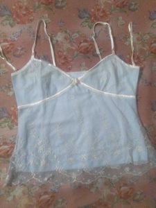 Cute Blue Lace Cami Top