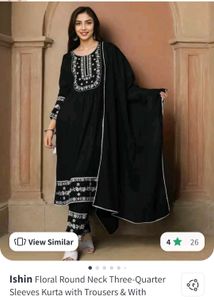 Elegant Ishin Black Kurta Set