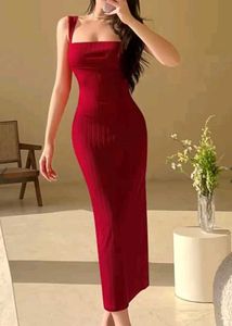 Elegant Red Bodycon Dress