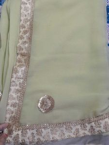 Elegant Green Saree