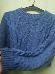 Sky Blue Knitting Sweater