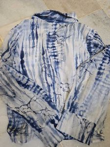 Stylish Tie-Dye Print Shirt