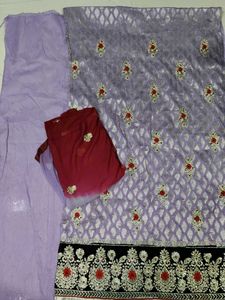 Embroidered Salwar Kameez Fabric