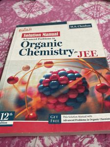 Organic Chemistry JEE Solution Manual