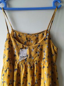 Mustard Floral Sundress