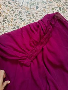 purple Embellished palazo top Set