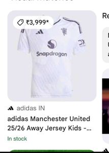 Adidas Manchester United T-Shirt Fix Price