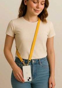 Leather Phone Strap with Clip