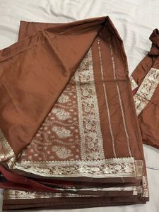 Brown Silk Saree
