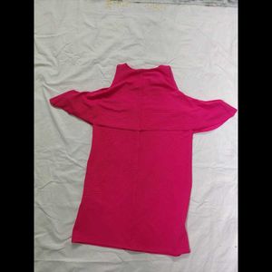 ZARA, Pink Cold Shoulder Dress