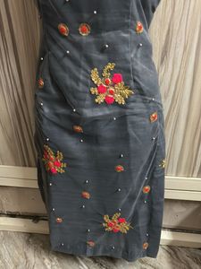 Embroidered Plazo Suit Set