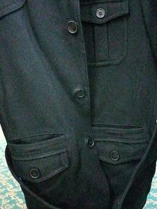 H&amp;M Import Uni Coat🧥 Half Trenchcoat Premium Wool