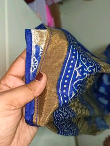 Silk Paisley Print Saree