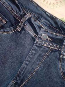 Dark Blue Stright Fited Denim Jeans