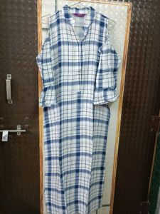 Libas Blue & White Checkered Dress