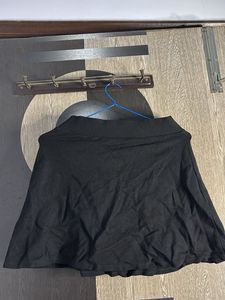 Black Mini Skirt with Zipper Detail