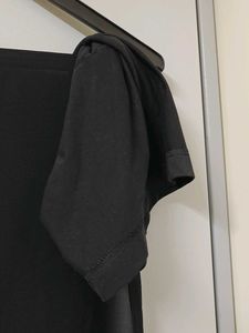 Black &amp; White instant hijab with attached