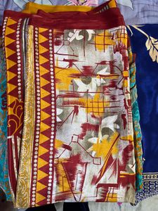 6 Combo Saree Satin Silk Soft