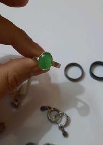 Vintage Silver Tone Drop Earrings And Ring Set 8