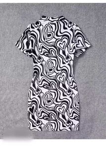 Trendy heart Print Bodycon Dress for kids (female)