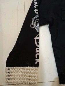 Black Jacket With White Inner &#34;With&#34; This