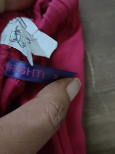 Abstract Print Kurta And Pink Leggings Set