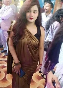 Sale !!! Beautiful Nude Brown Party Wear Saree