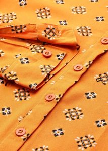 Dressberry Stylish Mustard Print Top