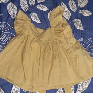 Half Cute Peplum Top