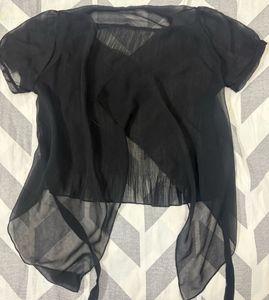 Sheer Black Top