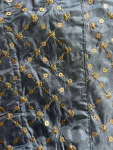 Elegant Silver Lehenga Skirt