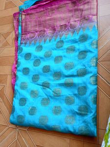 Blue Combo Saree