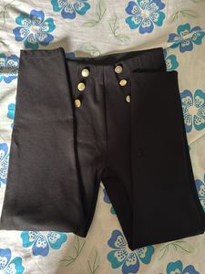 High-Waisted Black Pants