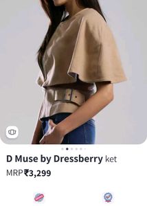 Dressberry Brand New Butterfly Cape Wool Jacket