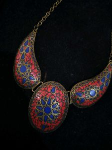Ethnic Afghan Antique Necklace Boho Style
