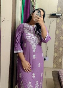 ChikanKari Embroidered Kurta