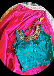 Ethnic Gown Set In New Condition