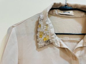 Beaded Embroidered Formal Shirt