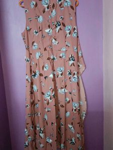 Floral Print Sleeveless Dress