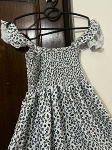 Floral Print Off-Shoulder Dress