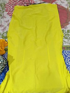 Unique Yellow &amp; Black Design Kurti