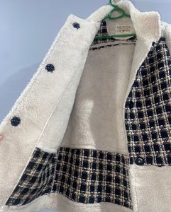 Loose  Collar Button Faux Fur Coat