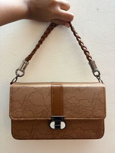 Brown Patterned Handbag