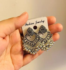 Silver Oxidised Earrings