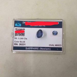 5.290 CTS. Original Blue Sapphire (Neelam/नीलम)