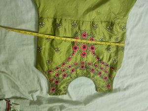 Green Embroidered Kurta anarkali styl