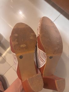Kanvas Suede Leather Block Heels