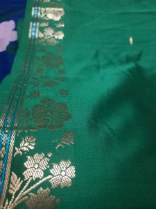 OFFER ✨️Dark Green Saree