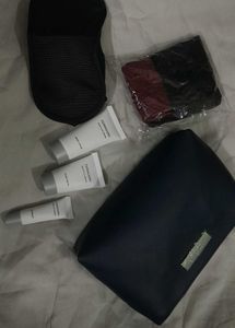 Cosmetic Bag With Skincare Set